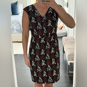Brooks Brothers Spring Floral Cap Sleeve Dress